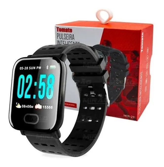 Clique Aqui para Comprar Relógio Masculino Inteligente - Smart Watch - Tomate